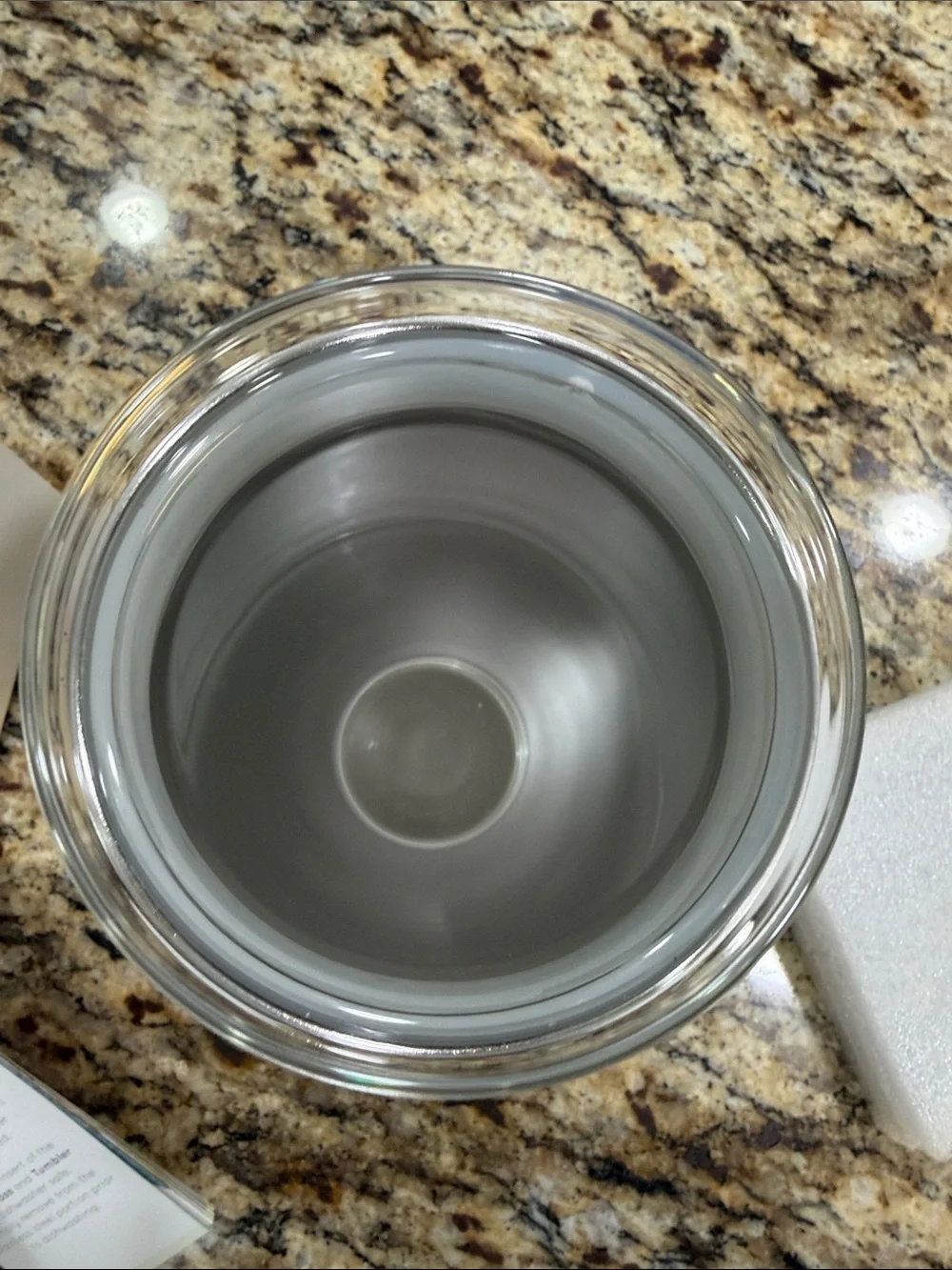 Vinglace’ Copper colored Insulated Glass Tumbler with Lid